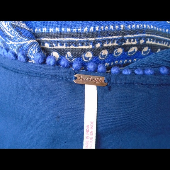 Free People Printed Top / Mini Dress Sz XS - Picture 4 of 4